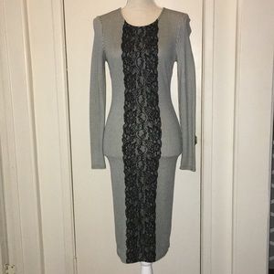 Mid-length dress houndstooth style dress size 2